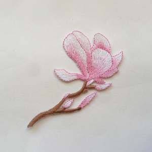 Patchs de fleurs 3D en chenille brodés personnalisés à appliquer au fer pour vêtements en tissu - Product Image 5