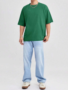 เสื้อยืดวินเทจทรงโอเวอร์ไซส์ ผ้าหนา พิมพ์โลโก้ตามสั่ง คุณภาพสูง ผ้าฝ้ายแท้ สีซีดแบบซันเฟด ทรงไหล่ตก - Product Image 2