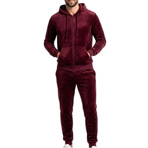 Navy Blue <b>White</b> Striped Velour <b>Tracksuit</b> Set for Men Hooded Sweatshirt Horizontal Stripe Matching Sportswear Luxury <b>Tracksuit</b> - Product Image 5