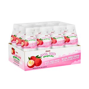 Bebida de Semillas de Albahaca con Jugo de Lichi en Botella PET de 320ml, Marca Privada OEM/ODM, Jugo de Frutas y Vegetales con Semillas de Albahaca Reales - Product Image 6