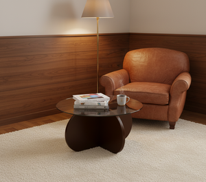 Table basse ronde, table basse pour salon, meubles de salon, meubles d'intérieur, meubles en bois, vente en gros OEM ODM - Product Image 4