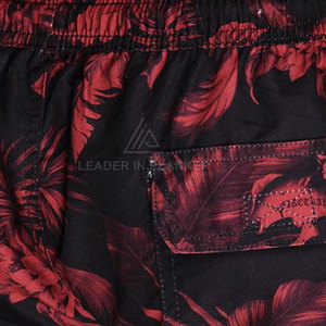 กางเกงขาสั้นผู้ชายแบบสวมใส่สบาย น้ำหนักเบา ระบายอากาศได้ดี แห้งเร็ว เอวยางยืด ผลิตจากโพลีเอสเตอร์ 100% สำหรับขายส่ง - Product Image 4