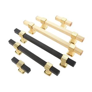 Light Luxury Modern Furniture <b>Handles</b> Simple Two-Color Spliced Small Hardware Knobs for Cabinets Shoe Cabinets Z/F GLOBAL EXPORT - Product Image 1