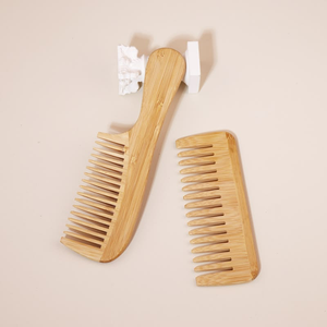 Professional 3PCS Hot Selling Natural Rat Tail <b>Comb</b> <b>Wide</b> Tooth <b>Comb</b> Eco-friendly Wooden by blossom craft india - Product Image 3