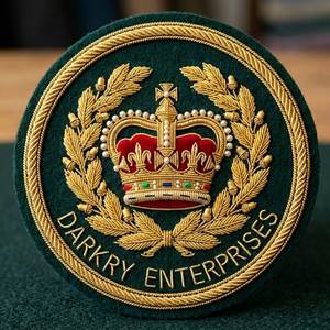 Parche Bordado a Mano con Hilo Metálico de Primera Calidad para Blazers, Escudos de Clubes, Identidad Corporativa, Premios, Servicio Personalizado - Product Image 2