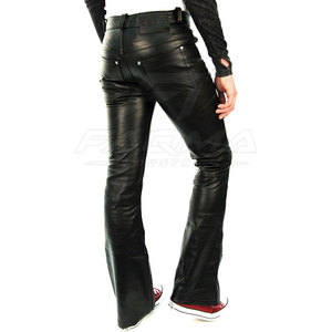 Pantalones de cuero para hombre, corte clásico, cuero genuino, diseño cómodo, perfectos para uso casual y formal a un precio razonable. - Product Image 3