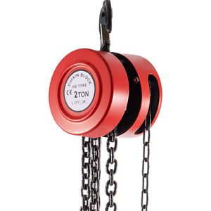 Paranco a Catena Manuale di Grado Industriale, Capacità 1 Tonnellata, Altezza di Sollevamento 7ft/2m, Blocco a Catena Manuale 4400 Libbre/2 Tonnellate, Altezza di Sollevamento 6m - Product Image 1