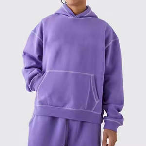 Conjunto de Sudadera con Capucha y Pantalones Acampanados de Verano OEM Personalizados, Estilo Urbano, Lavado Ácido, de Tejido Pesado y Oversize - Product Image 6