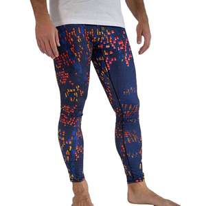 Leggings de yoga pour hommes imprimés par sublimation, longueur intégrale, motif géométrique, pantalon extensible dans quatre directions - Product Image 2