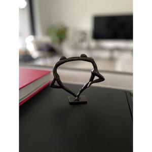 Modern Abstract <b>Couple</b> Sculpture Bronze Finish Decorative Figurine for Home Garden Decoration Supply Display Customizable Figure - Product Image 2