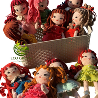 Muñeco de Ganchillo Kawaii, Amigurumi, Juguete de Peluche, Estilo Anime, Adorno Suave para Regalo de Baby Shower, Venta al por Mayor, Hecho a Mano
