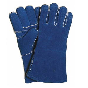 Heat & Fire Resistant <b>Long</b> Cuff Welder <b>Gloves</b> High Quality Cow Split Leather Welding Work <b>Gloves</b> Tig Mig Safety Working <b>Gloves</b> - Product Image 5