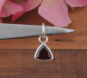 Collar de Plata de Ley 925 con Granate Rojo Natural Vintage, Joyería de Piedras Preciosas Marrones Genuinas al por Mayor, Regalo de Joyería Fina - Product Image 4