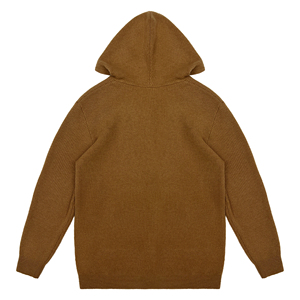 Custom New Fashion Wholesale Autumn and Winter Mens Oversized Solid Sweater Cashmere <b>Wool</b> Zipper Sweater Hoodies Men - Product Image 5