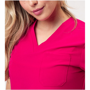 Ensembles d'uniformes médicaux à col montant et manches courtes, personnalisables, pour hommes et femmes, vente en gros, pour hôpitaux, médecins et infirmières - Product Image 6
