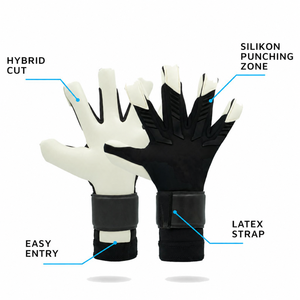 Gants de gardien de but de football professionnels Ondra Industries OEM en gros, en latex respirant, avec logo personnalisé, sangle de poignet étendue et fermeture auto-agrippante - Product Image 3