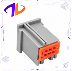 ขั้วต่อสายไฟรถยนต์แบบ 6 ขา รุ่น 30700-1060 ใช้ร่วมกันได้กับ H-DAC 64  หน้าสัมผัสทองแดง  ตัวเรือนไนลอน  ระยะห่างระหว่างขั้ว 2.54 มม. สีเทา - Product Image 1