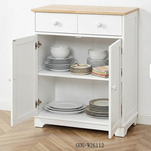 Muebles modernos para despensa de cocina, gabinete de madera maciza para almacenamiento en la cocina - Product Image 3