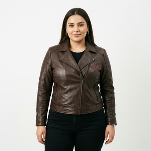 Chaqueta de Cuero Genuino Talla Grande – Hecha a Medida para Comodidad y Estilo - Product Image 4