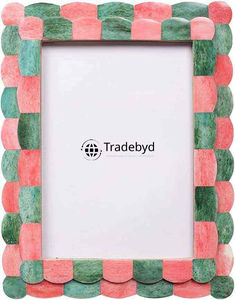Marco de Fotos Decorativo Elegante con Incrustaciones de Hueso, Hecho a Mano, de Primera Calidad, Acabado Brillante, por Tradebyd - Product Image 6