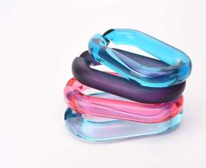 <b>Resin</b> Chain Link Sculpture Artistic Home Decor Colorful Irregular Shape Handmade Casting Craft Supply Fashion Handmade - Product Image 3