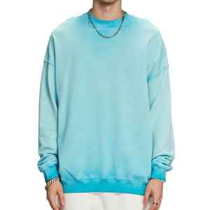 เสื้อสเวตเชิ้ตโอเวอร์ไซส์พิมพ์ลายพัฟฟ์แบบแอซิดวอช ผ้าคอตตอนหนา 100% 400 GSM เสื้อสเวตเชิ้ตแบบหนา สไตล์สตรีทแวร์ - Product Image 5