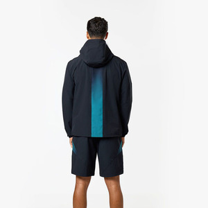<b>Men's</b> Custom Lightweight Hooded Windbreaker <b>Set</b> with <b>Hoodie</b> <b>And</b> <b>Shorts</b> Outdoor Running Sportswear Casual Two Piece Tracksuit <b>Set</b> - Product Image 2