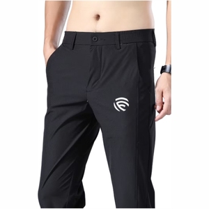 Pantalon décontracté tendance pour homme, coupe slim, uni, printemps, automne, été - Product Image 4