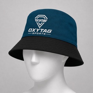 Chapeau Bob Bicolore Personnalisé avec Broderie de Logo – Fabricant en Gros – Casquette de Pêcheur en Coton Anti-UV – Idéal pour les Activités Décontractées en Extérieur et la Plage - Product Image 1