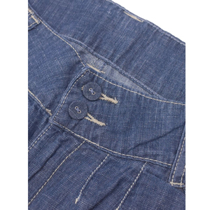 Grey Solid <b>Men's</b> Casual Baggy Summer <b>Jeans</b> Denim Shorts 100% Cotton <b>Elastic</b> <b>Waist</b> Breathable Customizable OEM - Product Image 3