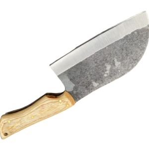 Couteaux de boucher robustes avec lame en acier forgé à la main, poignée en bois confortable et fourreau de protection pour hacher la viande - Product Image 4