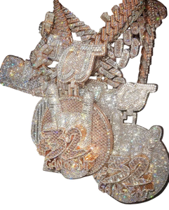 Factory Direct Sale Hip Hop 925 <b>Silver</b> Moissanite Diamond Iced Out <b>Solid</b> Gold Plated Custom <b>Necklace</b> Fashion Jewelry for Men - Product Image 1