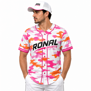 Custom Unisex Custom Baseball Jersey Summer Moisture-Wicking Team Sports Uniform Breathable Polyester Factory Direct - Product Image 3