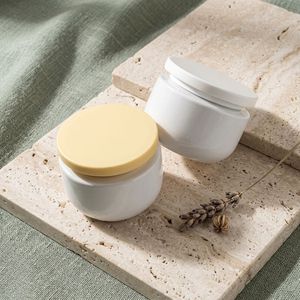 Round PET Cosmetic Jar 8oz Cream Plastic Container with <b>Flat</b> <b>Screw</b> Cap for Face Cream Lotion Vietnam Factory Manufacturer US - Product Image 2