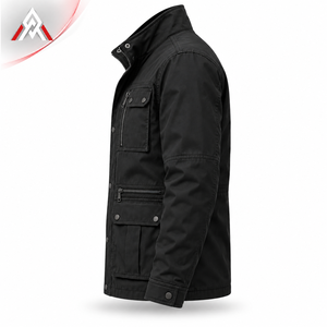 Classic <b>Men</b>’s Utility <b>Field</b> <b>Jacket</b> Featuring Multi Pocket Styling Strong Material And Comfortable Construction <b>For</b> Daily Wear - Product Image 4