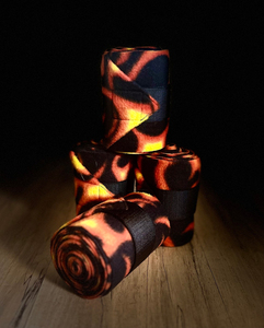 ชุดผ้าพันขาสำหรับม้าแบบกำหนดเองได้ ยี่ห้อ Flame Polo สีพื้น ชุด 2 หรือ 4 ชิ้น อุปกรณ์ขี่ม้า ทำจากนีโอพรีน - Product Image 3