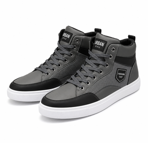Zapatillas Deportivas Casuales de Piel Genuina para Hombre, con Cordones, Suela de Goma Acolchada y Antideslizante, para Primavera, Otoño e Invierno - Product Image 2