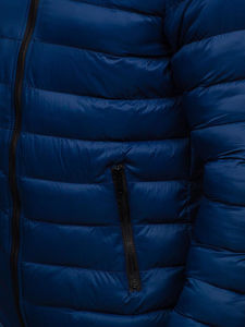 2024 Custom Men's <b>Lightweight</b> Puffer Jacket Winter Warm Hooded Quilted Coat Waterproof Bubble Jacket Slim Fit Men <b>Parka</b> Coat - Product Image 6
