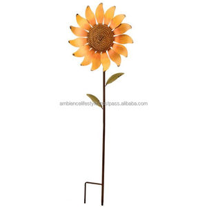 Piquets de jardin décoratifs en métal pour l'aménagement paysager, supports de plantes en fer antirouille, poteaux de jardin robustes, accents décoratifs de jardin - Product Image 3