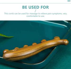 Auténtico Peine de Sándalo Verde para Masaje del Cuero Cabelludo, Cuello, Manos y Piernas, Masajeador de Madera Natural - Product Image 6