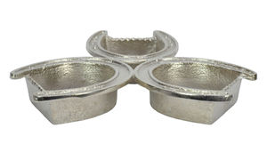 Juego de 3 Cuencos y Platos Decorativos, Accesorios de Mesa, Recipientes para Nueces, Galletas y Dulces, Juego de Regalo, Acabado Antiguo en Latón - Product Image 4