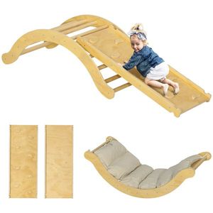 Set di Giochi per Arrampicata Indoor 4 in 1 per Bambini, Struttura di Gioco con Arco e Scala - Product Image 1