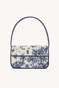 White Beaded Embroidery Shoulder Bag <b>Cute</b> Garden Insect Pattern Caterpillar Butterfly Snail <b>Purse</b> Women Summer - Product Image 3