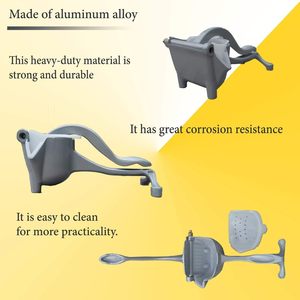 Presse-agrumes manuel en alliage d'aluminium de qualité supérieure, extracteur de jus d'orange facile à utiliser - Product Image 2