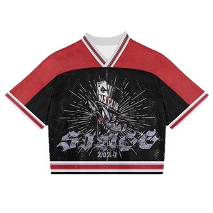 เสื้อฟุตบอลอเมริกันสไตล์วินเทจทรงโอเวอร์ไซส์สำหรับผู้ชาย แบบแห้งเร็ว คุณภาพสูง รับผลิตตามสั่งแบบ OEM ODM ขายส่ง - Product Image 6