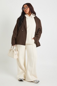 Sudadera con capucha extragrande para mujer, informal, holgada, de forro polar, con bolsillo canguro, manga larga, conjunto de ropa de descanso - Product Image 6