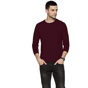 Camiseta informal y elegante de manga larga para hombre, de color liso, para uso diario, ligera, de algodón suave, perfecta para conjuntos de otoño y primavera. - Product Image 6
