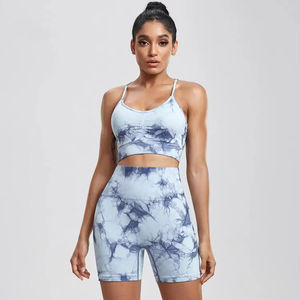 Conjunto Deportivo Transpirable de Alta Calidad, Elástico y Absorbente de Sudor para Mujer, Conjunto de Yoga sin Costuras para Gimnasio - Product Image 5