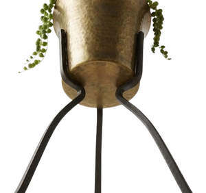 Support de plante en métal doré, style tendance, sur mesure, pour décoration extérieure - Product Image 2