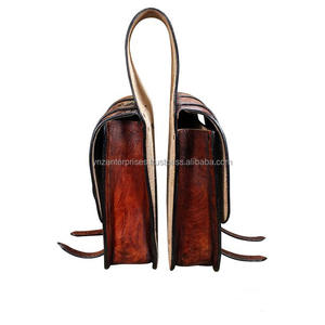 Bolsas de sillín de salto de cuero genuino de alta calidad Y & Z, accesorios ecuestres mecanizados a mano para equitación duradera - Product Image 2